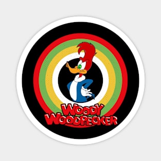 Woody Woodpecker Circle Style Magnet